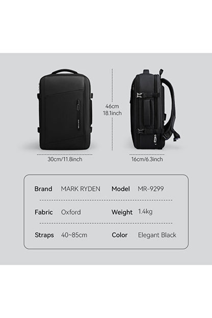 Vacuum Compression Travel Backpack with Air Pump – Save 70% SpaceText block